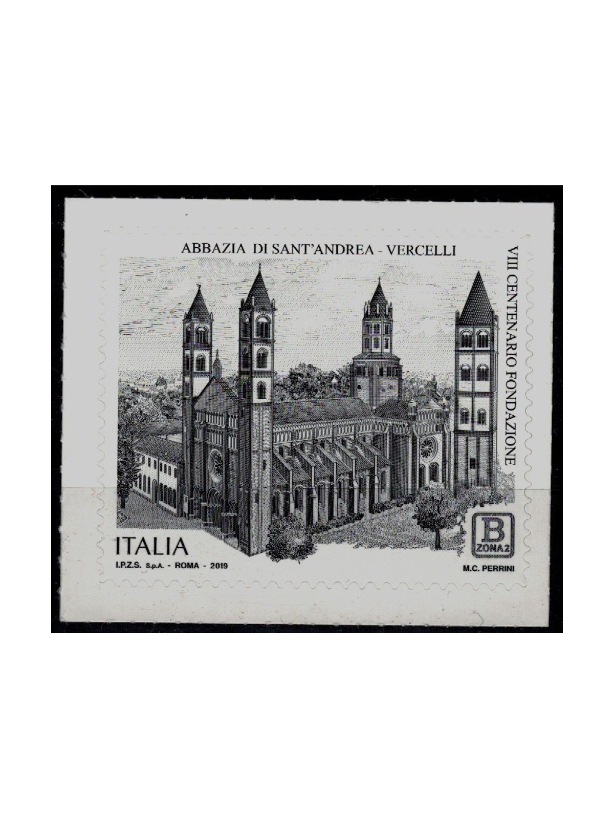ITALY 2019 Abbey of Sant'Andrea di Vercelli MNH**