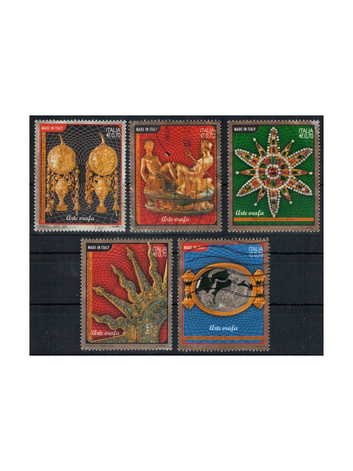 ITALY 2013 Goldsmith's Art 5v us