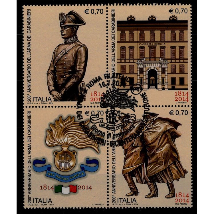 ITALY 2014 Carabinieri 4v us