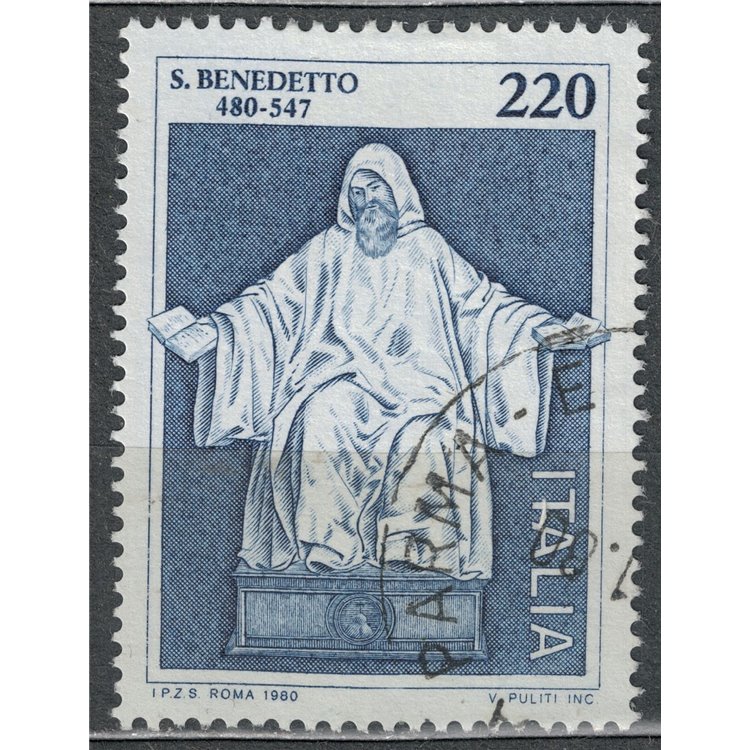 ITALY 1980 Saint Benedict of Norcia us