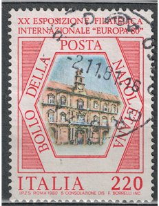 ITALIA 1980 Esposizione filatelica di Napoli us