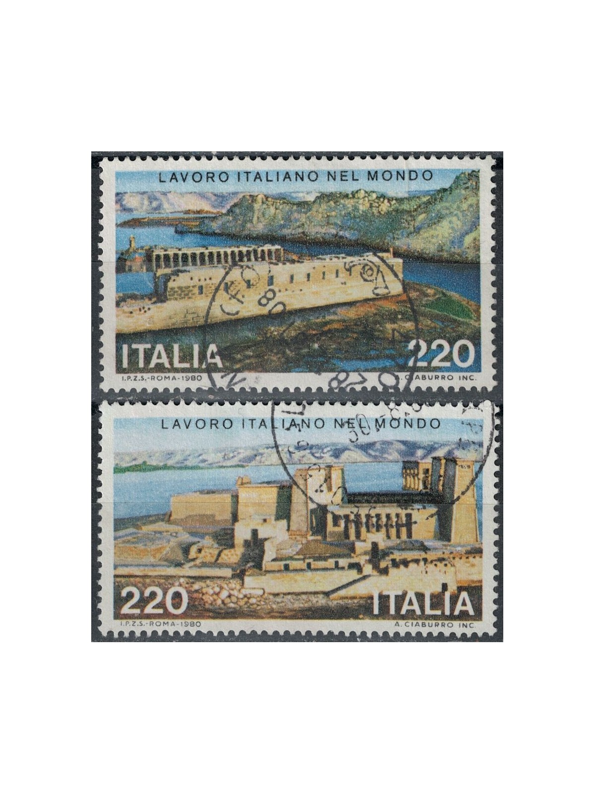 ITALY 1980 Italian work 2v us