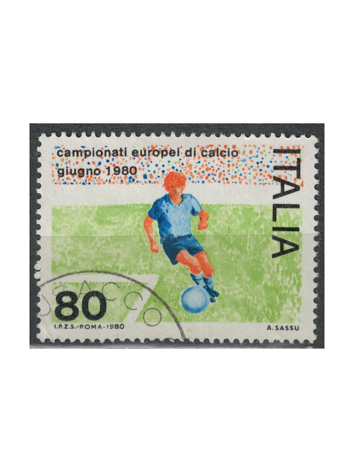ITALIA 1980 Campionati europei di calcio us