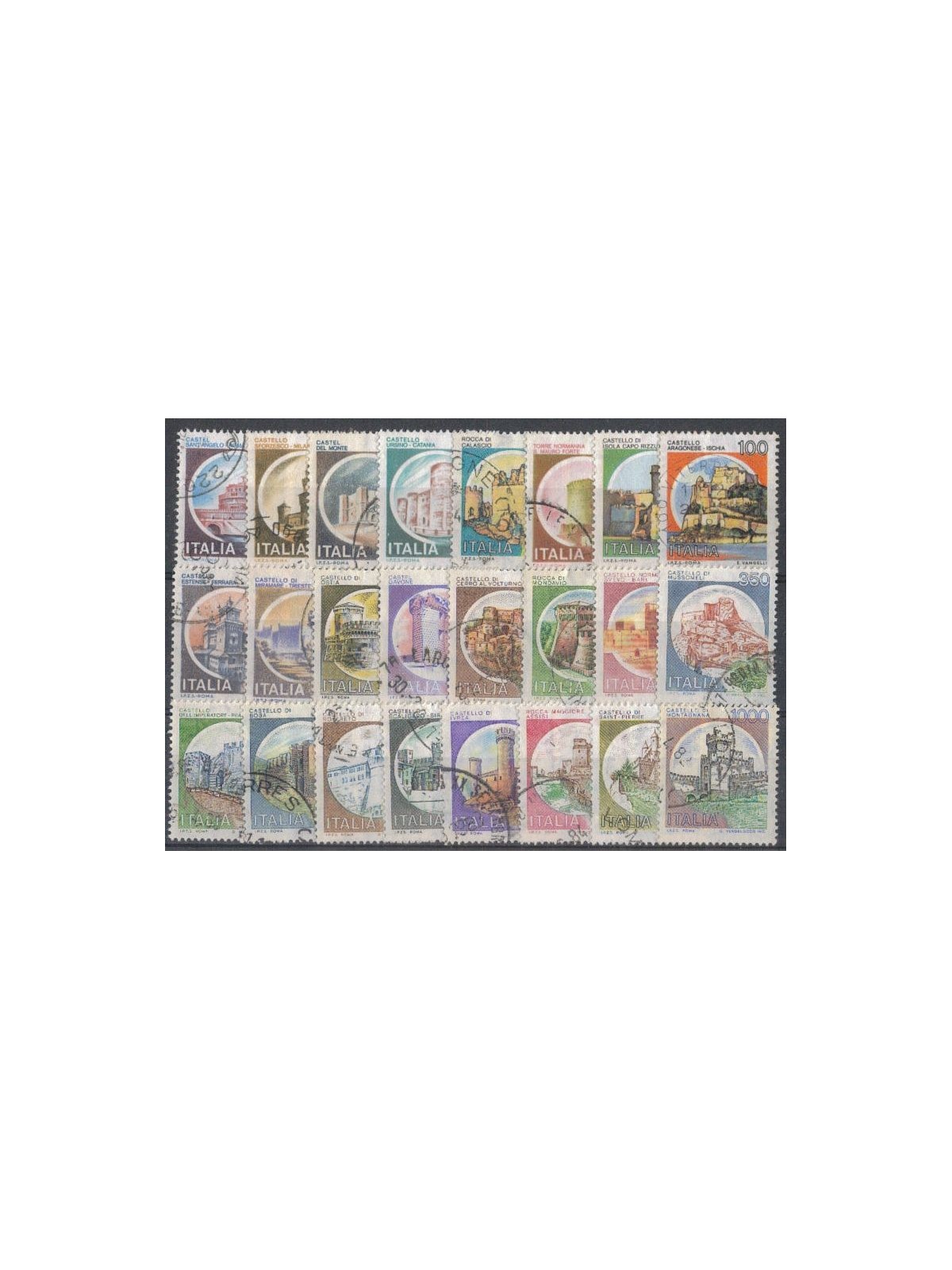 ITALY 1980 Castles of Italy 24v us