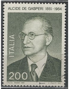ITALIA 1981 Alcide De Gasperi us