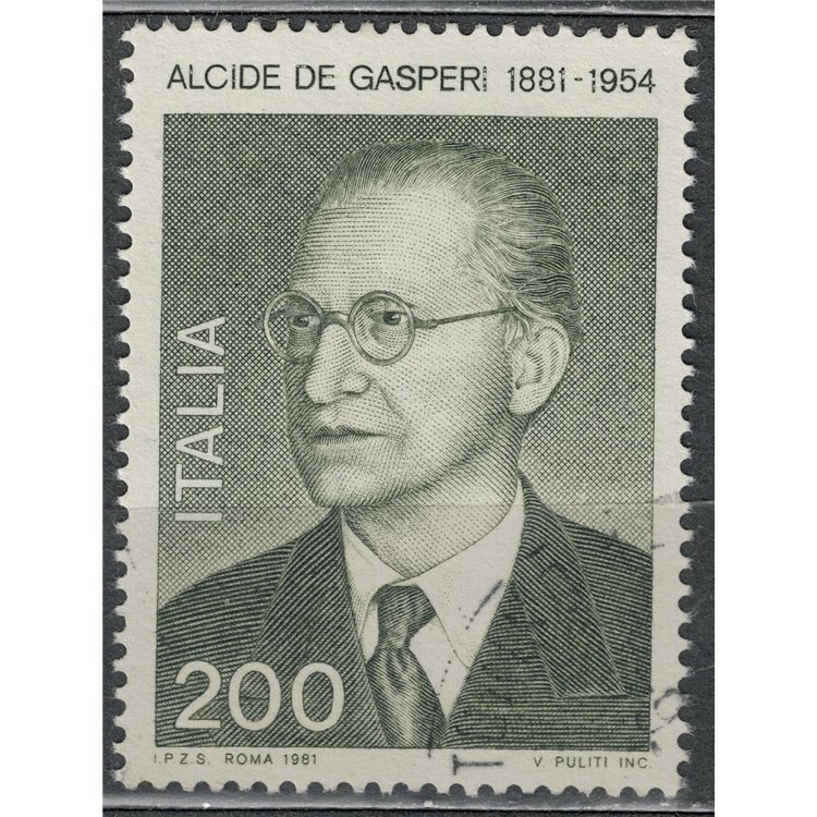 ITALY 1981 Alcide De Gasperi us