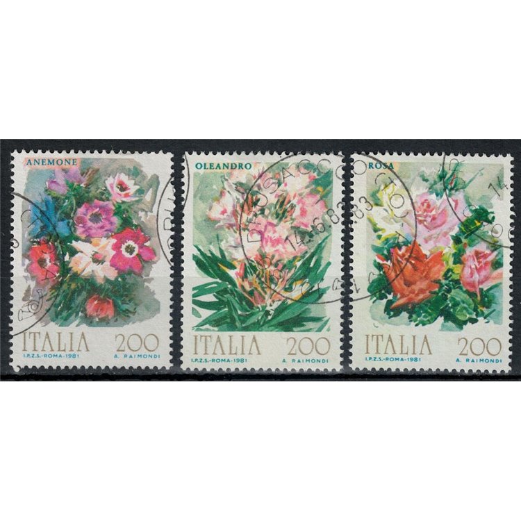 ITALY 1981 Flowers 3v us