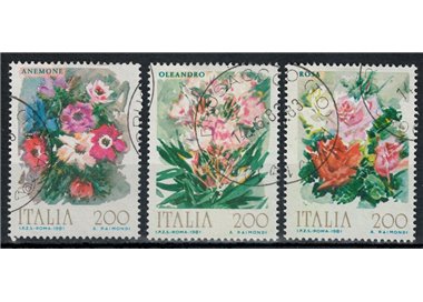 ITALIA 1981 Fiori 3v us