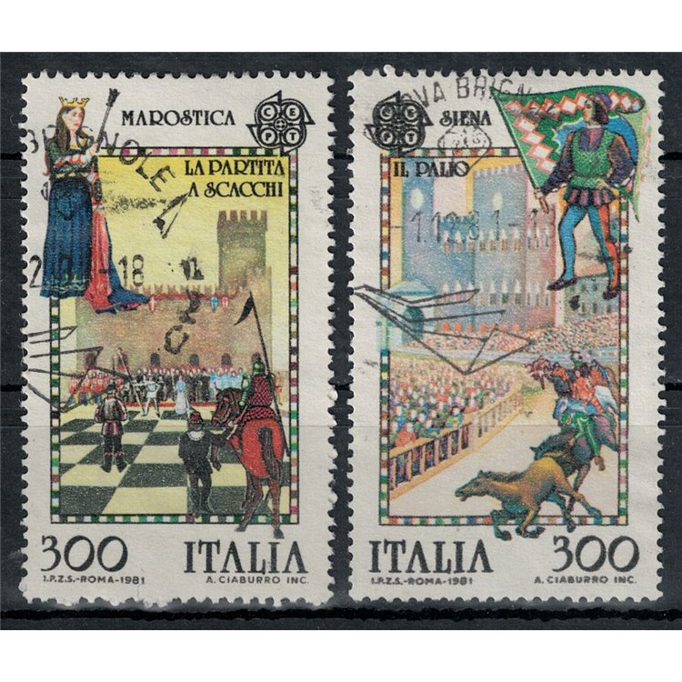 ITALY 1981 Europa 2v us