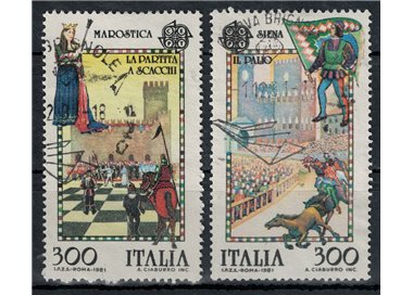 ITALY 1981 Europa 2v us