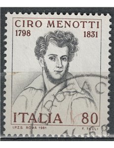ITALIA 1981 Ciro Menotti us