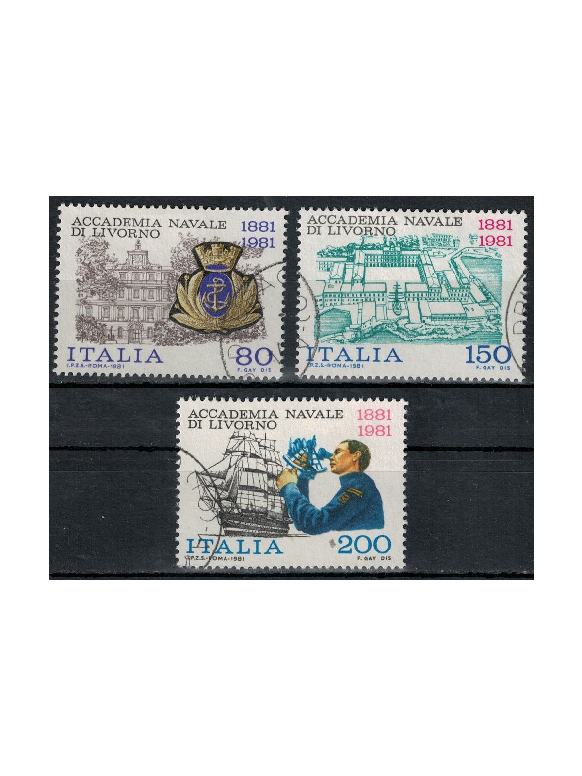 ITALY 1981 Naval Academy 3v us