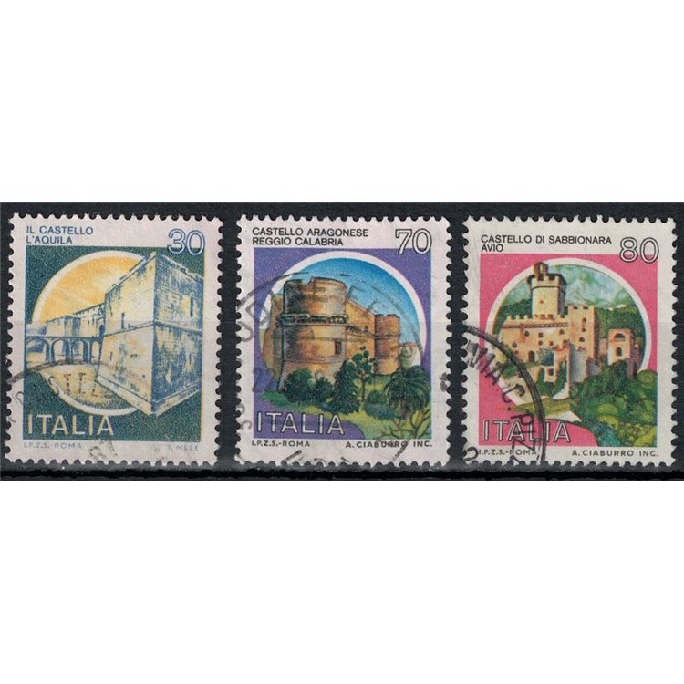 ITALIA 1981 Castelli d'Italia 3v us