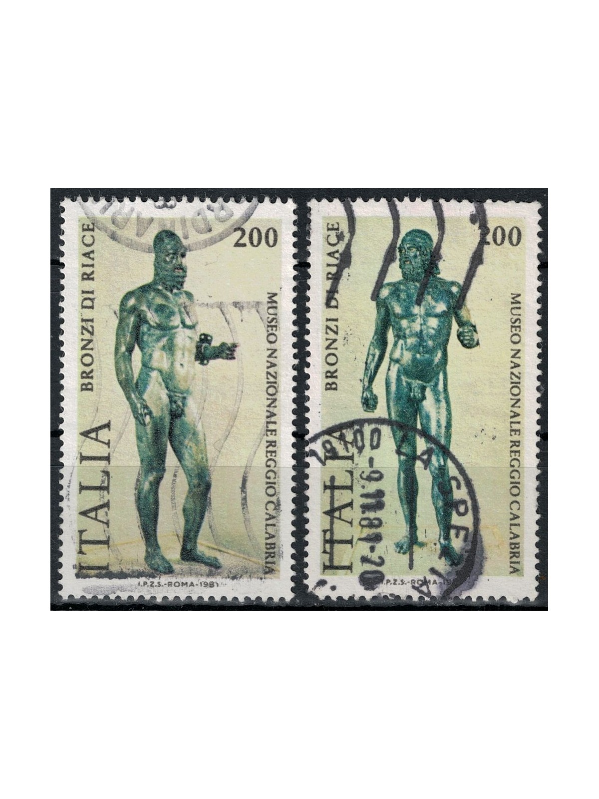 ITALY 1981 Riace Bronzes 2v us