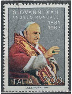 ITALIA 1981 Papa Giovanni XXIII us
