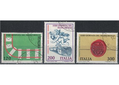 ITALIA 1981 Giornata del francobollo 3v us
