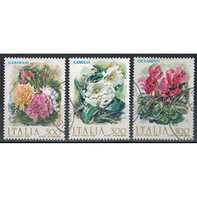 ITALY 1982 Flowers 3v us