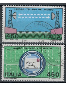 ITALY 1982 Work 2v us