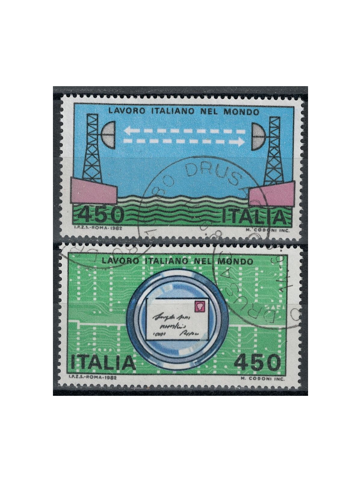 ITALY 1982 Work 2v us