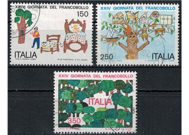 ITALIA 1982 Giornata del francobollo 3v us