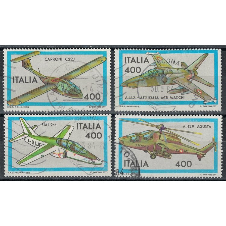 ITALY 1983 Aircraft 4v us