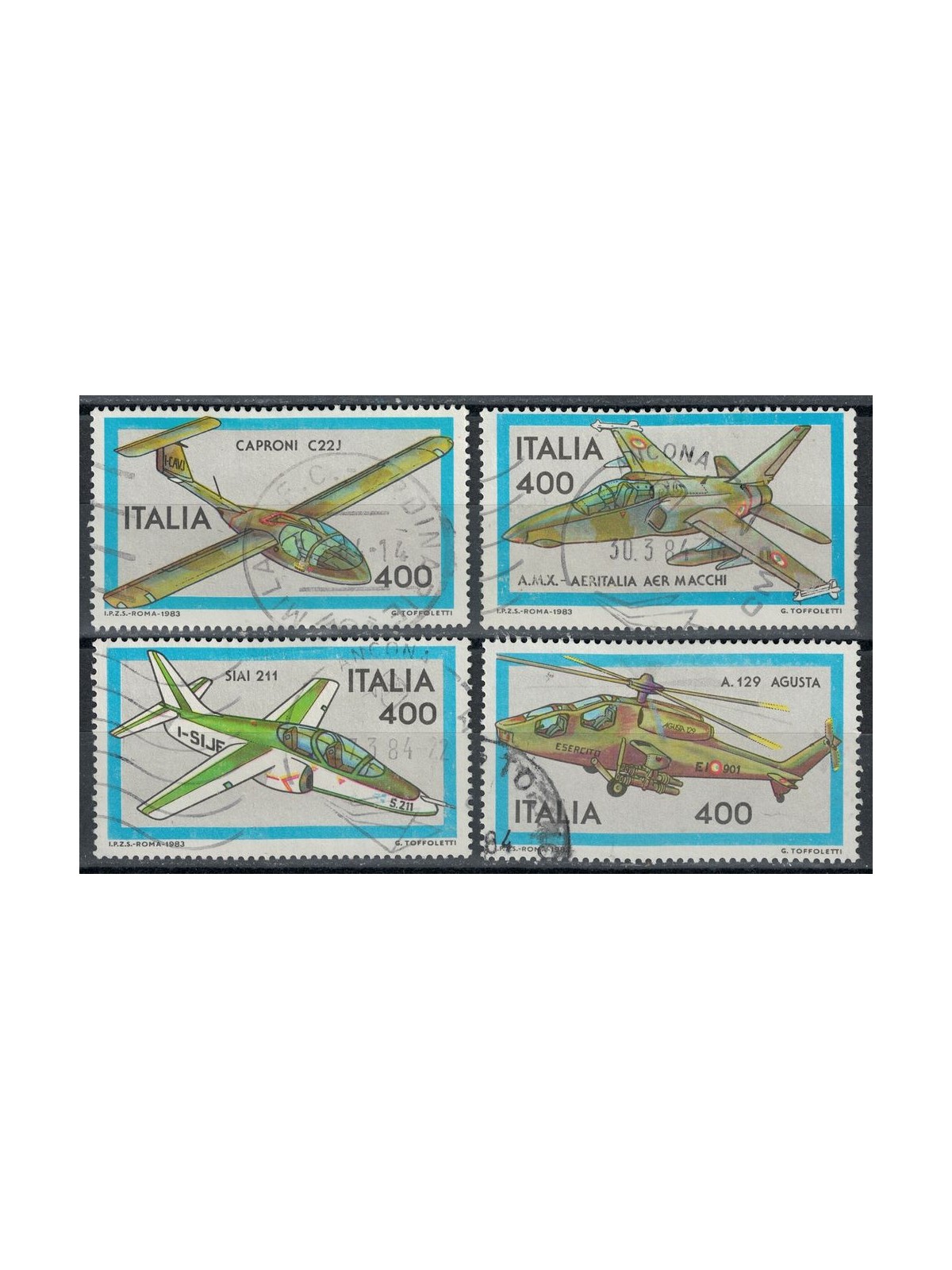 ITALIA 1983 Aerei 4v us