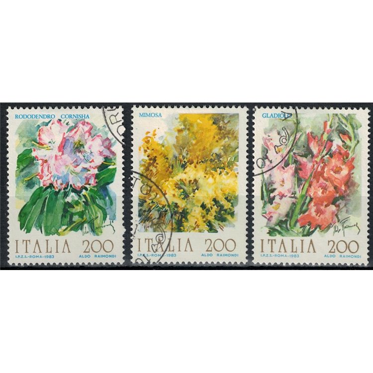 ITALIA 1983 Fiori 3v us