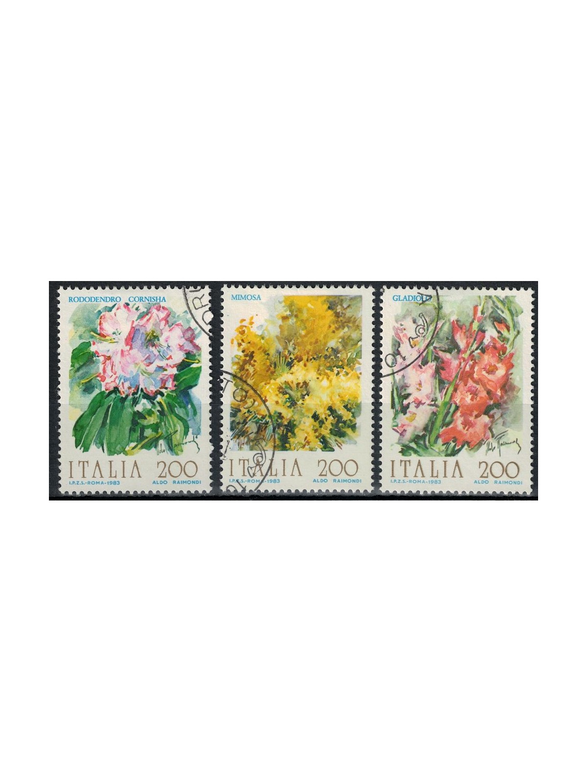 ITALIA 1983 Fiori 3v us