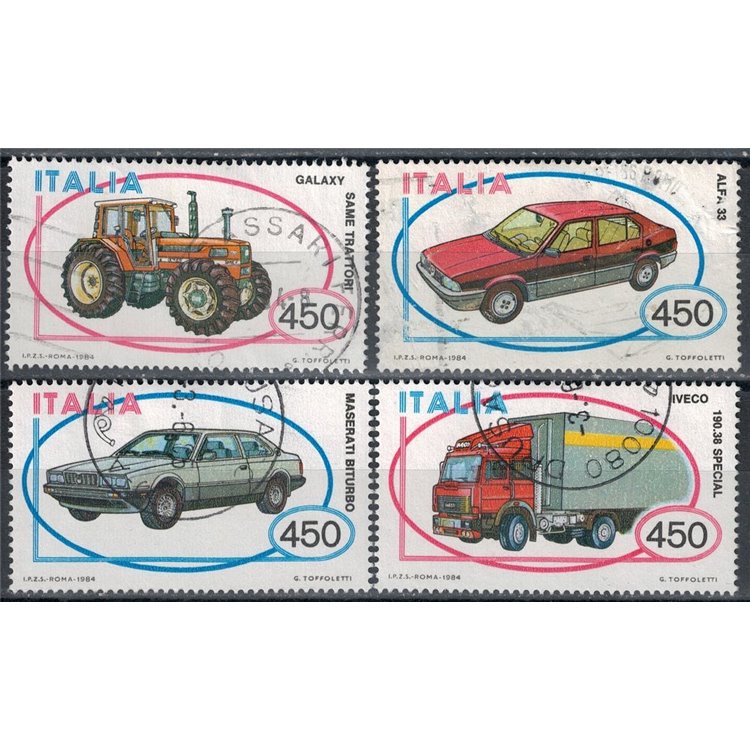 ITALIA 1984 Automobili 4v us