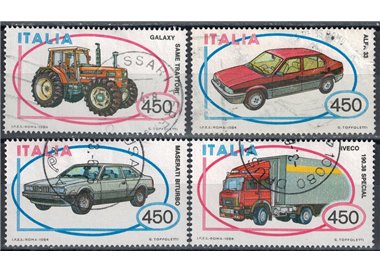 ITALIA 1984 Automobili 4v us