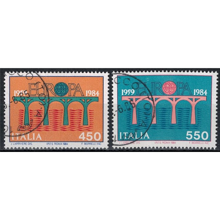ITALY 1984 Europa 2v us