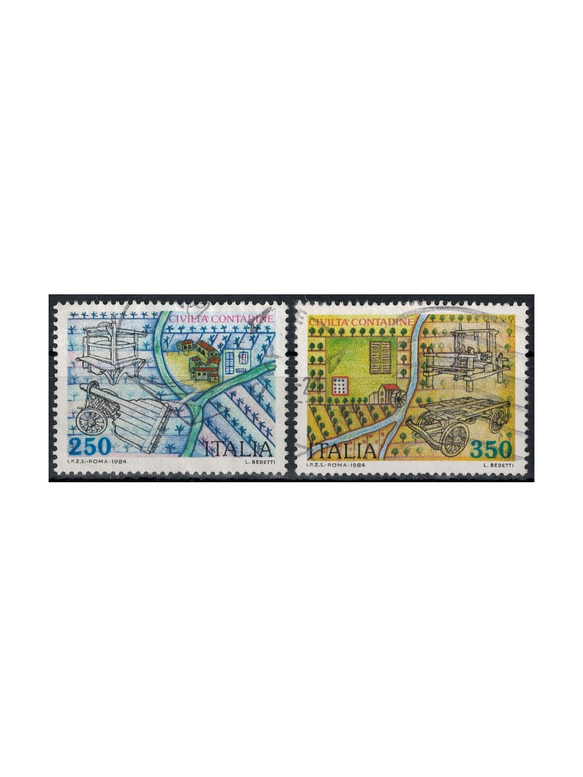 ITALY 1984 Peasant Civilizations 2v us