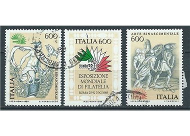 ITALIA 1985 Arte rinascimentale 3v us