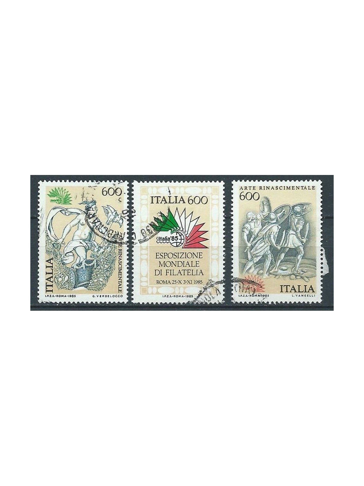 ITALIA 1985 Arte rinascimentale 3v us