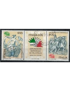 ITALY 1985 Renaissance Art 3v us (triptych)