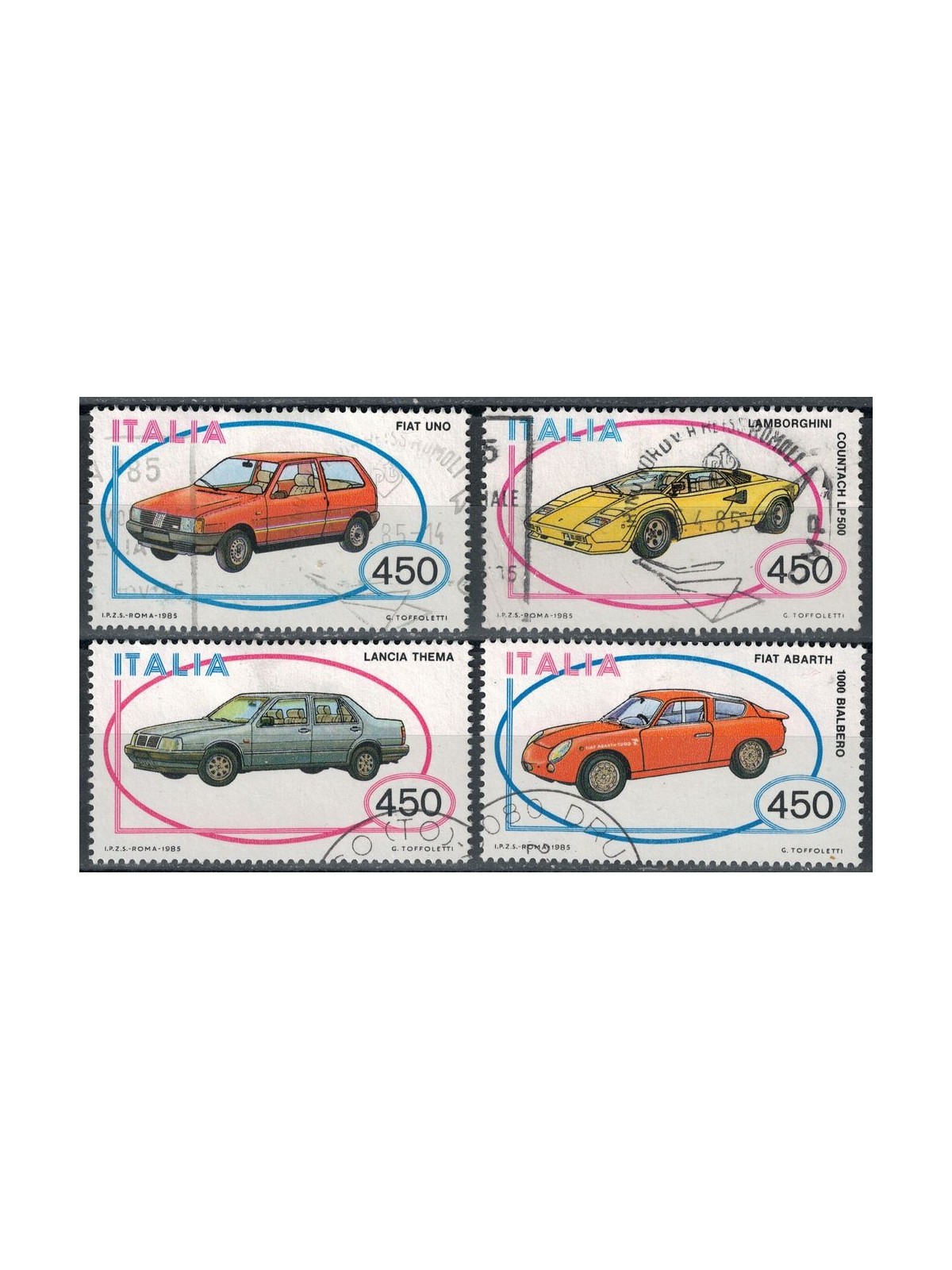 ITALY 1985 4v cars us