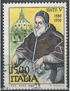 ITALY 1985 Pope Sixtus V us