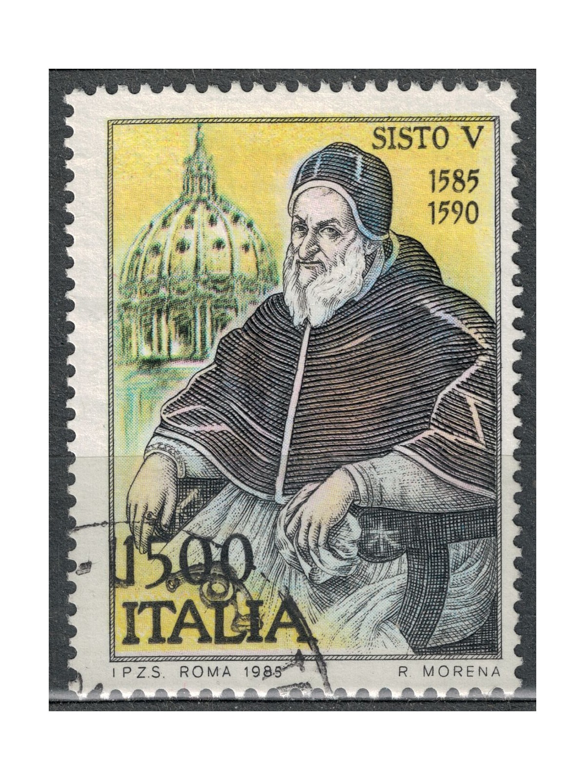 ITALY 1985 Pope Sixtus V us
