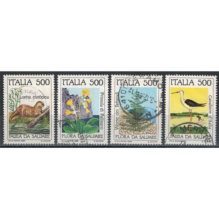 ITALY 1985 Flora and fauna to be saved 4v us