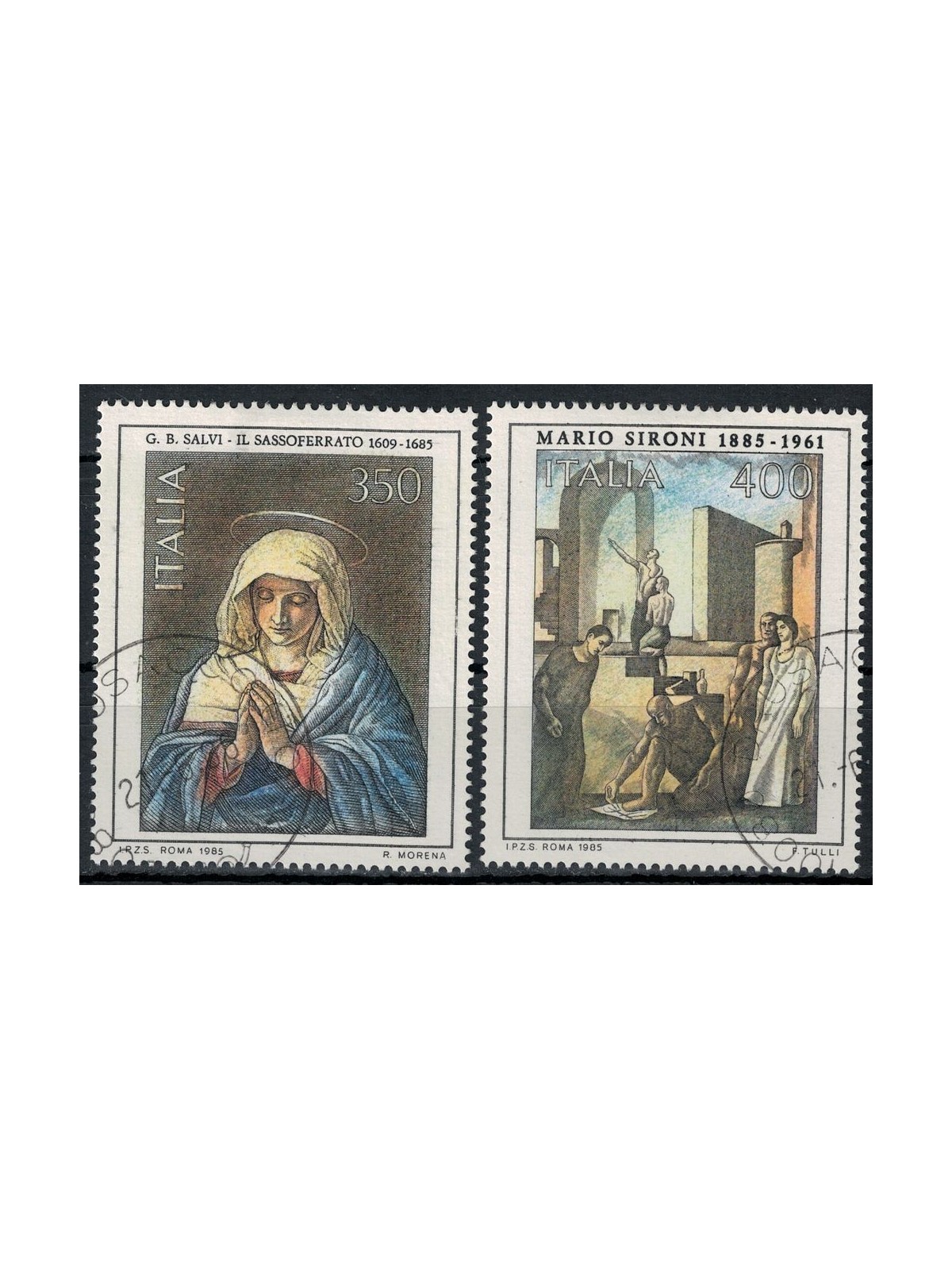 ITALY 1985 Art 2v us