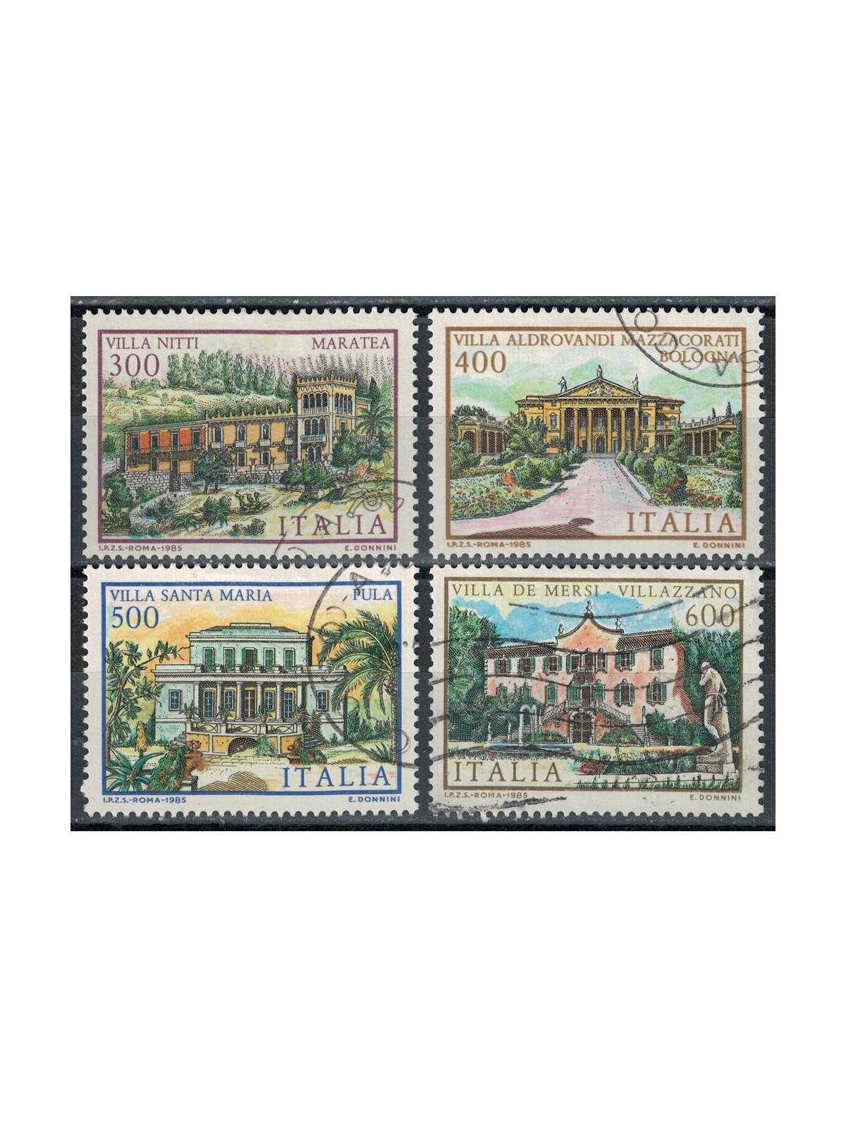 ITALIA 1985 Ville d'Italia 4v us