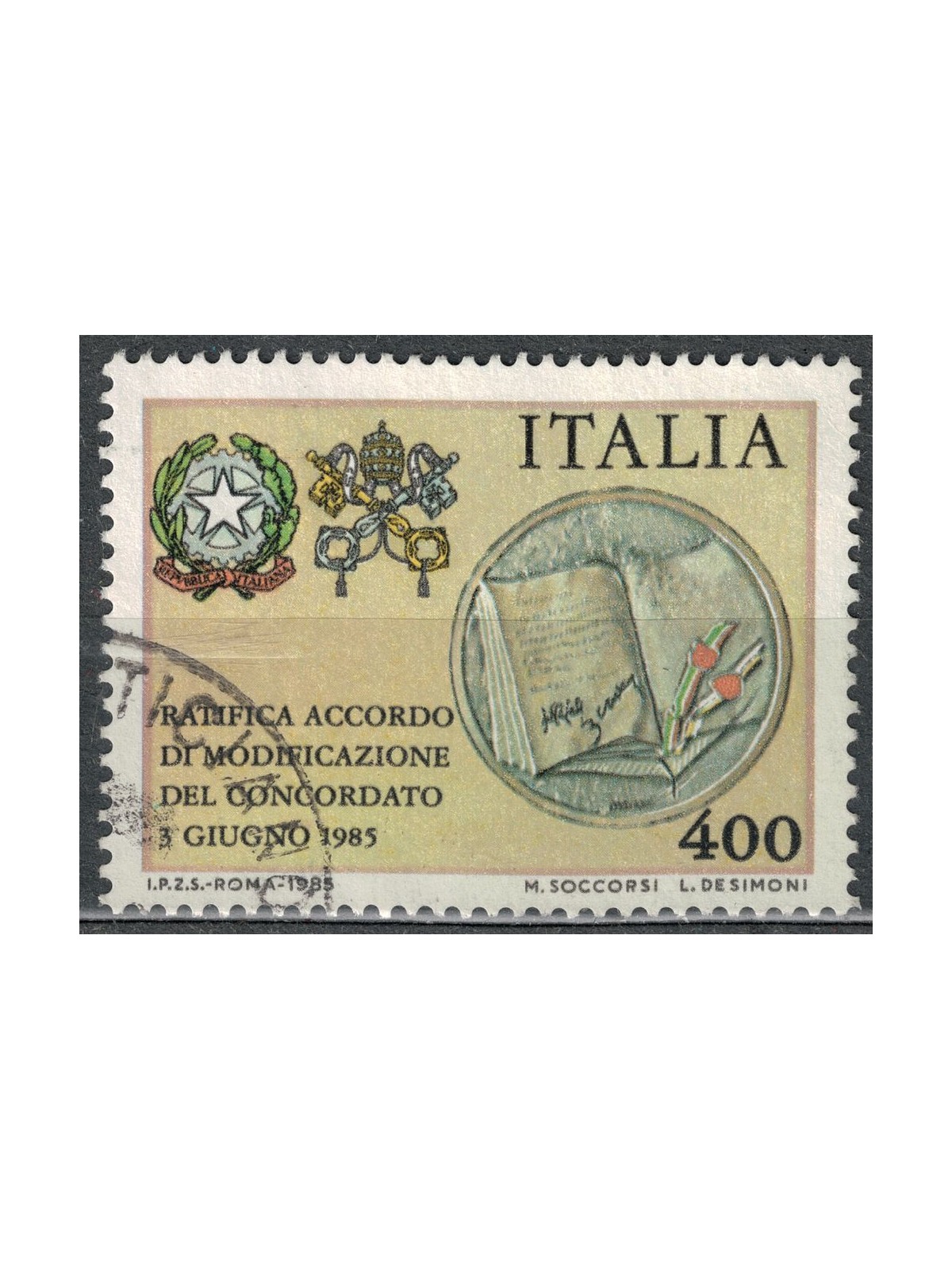 ITALY 1985 Concordat us