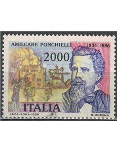 ITALY 1986 Amilcare Ponchielli us