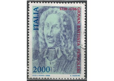 ITALY 1986 Giovan Battista Pergolesi us