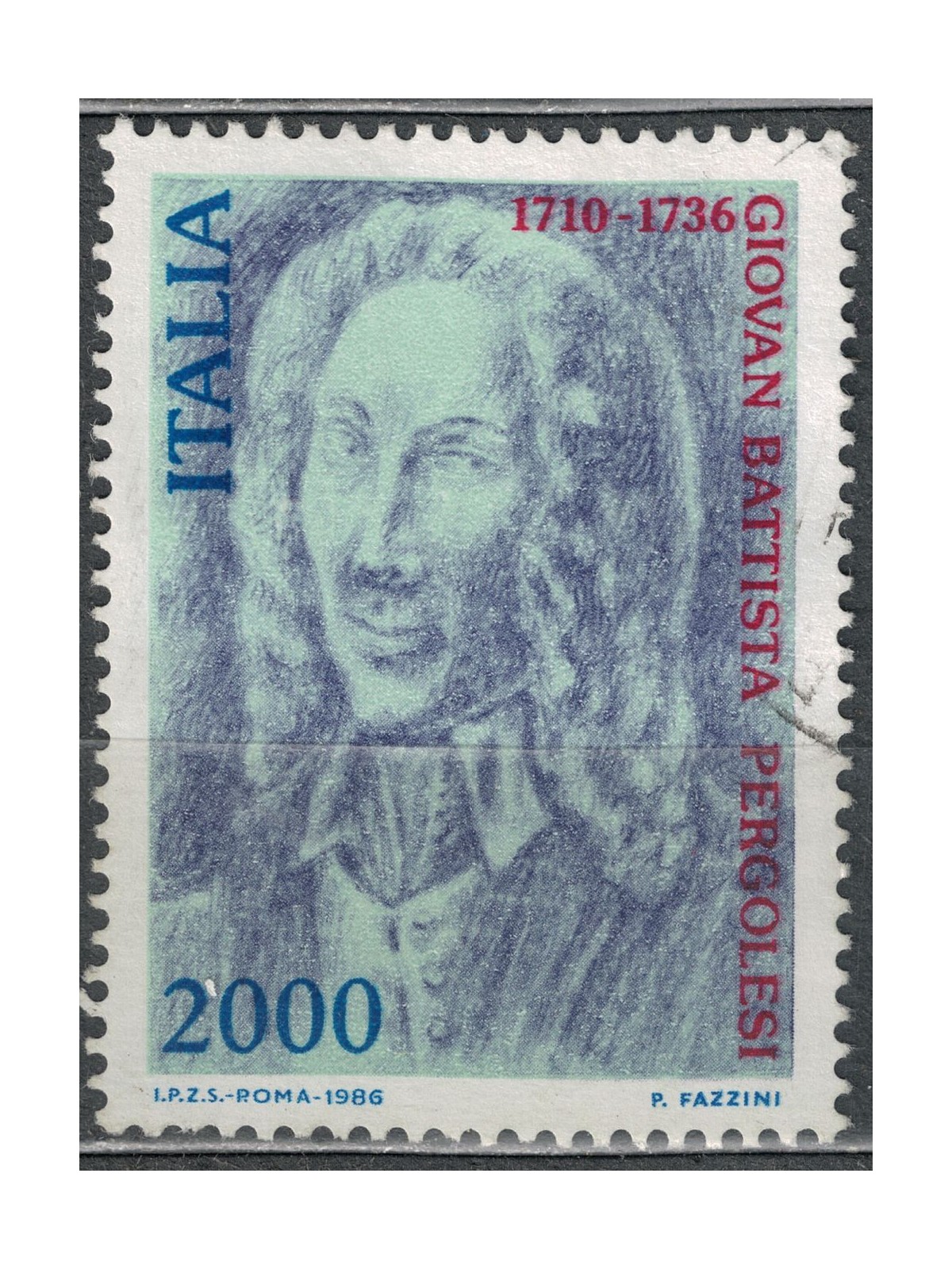 ITALIA 1986 Giovan Battista Pergolesi us