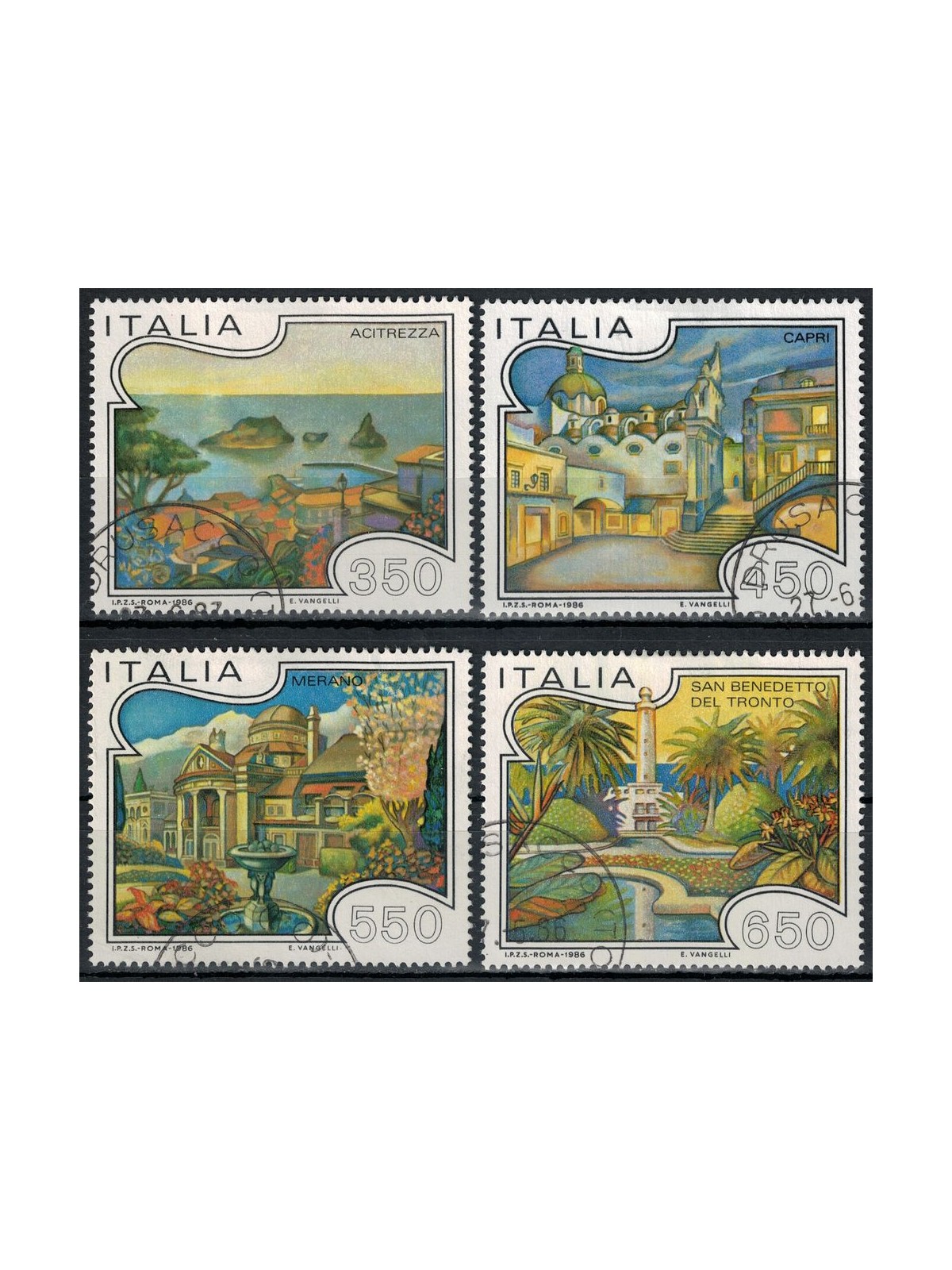 ITALY 1986 Tourism 4v us