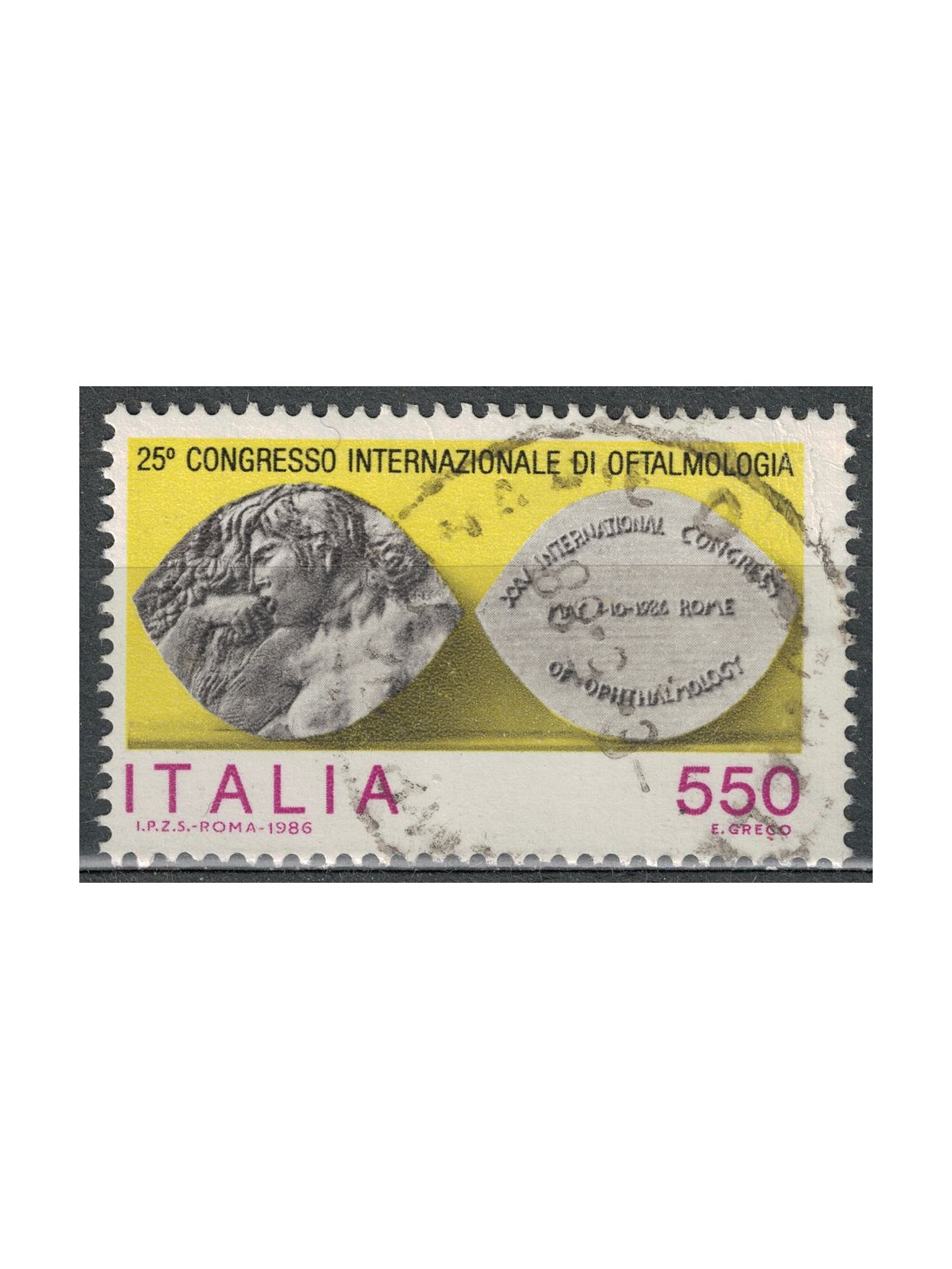 ITALY 1986 Congress of Ophthalmology us