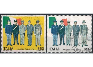 ITALY 1986 Police Corps 2v us