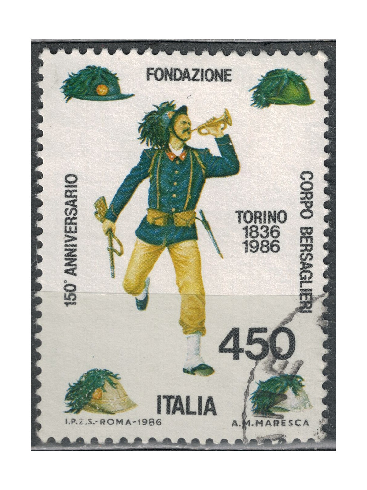ITALIA 1986 Corpo dei Bersaglieri us