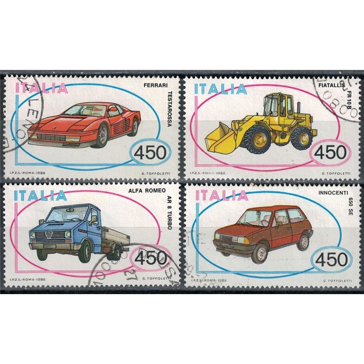 ITALIA 1986 Automobili 4v us